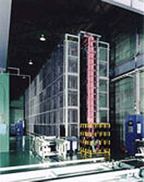 熱処理ライン用自動倉庫（2連×14列×6段、560kg/P）